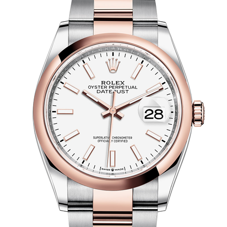 rolex datejust 31 oystersteel and everose gold price