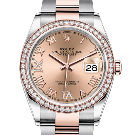 rolex datejust 31 oystersteel and everose gold price
