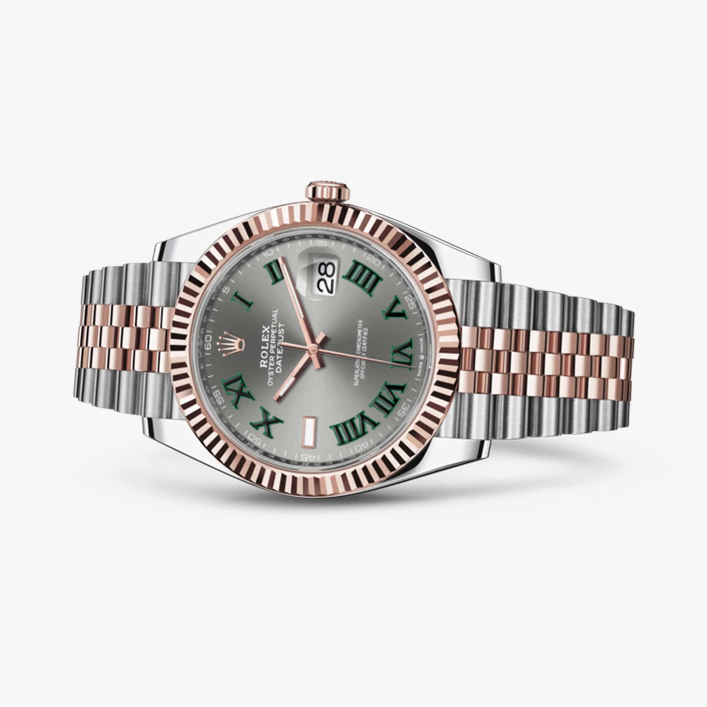 rolex datejust 31 oystersteel and everose gold price