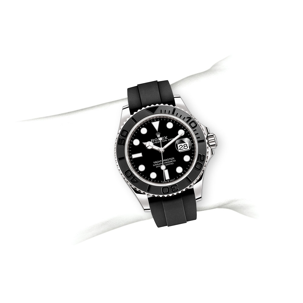 rolex yacht master 42 oyster 42 mm white gold