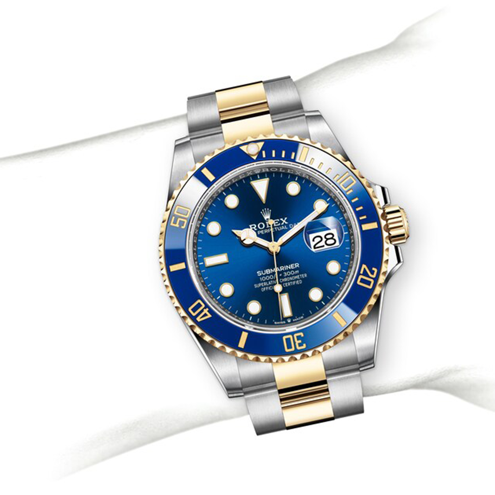 Rolex Submariner Oyster, 41 mm, Oystersteel and yellow gold M126613LB ...