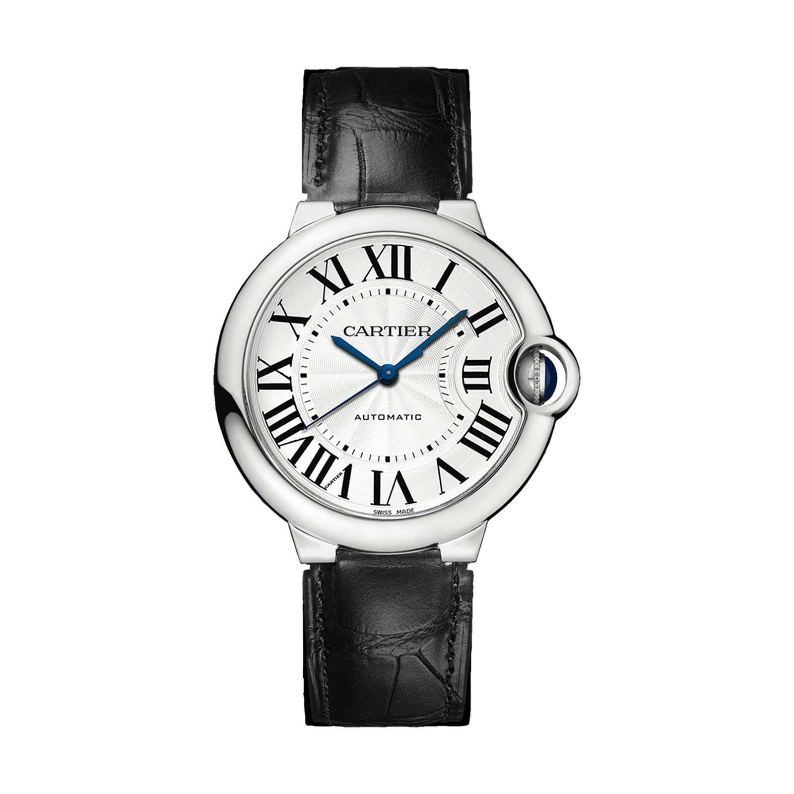 Ballon Bleu de Cartier watch, 36 mm, steel, leather Reviews