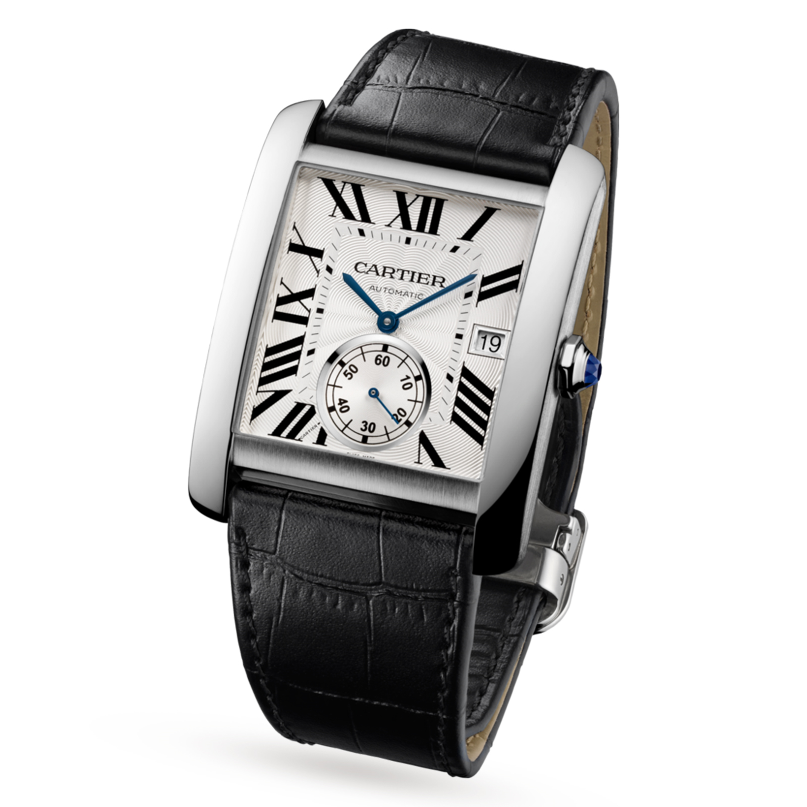 Tank MC watch, Large model, steel, leather Luxury Watches Watches