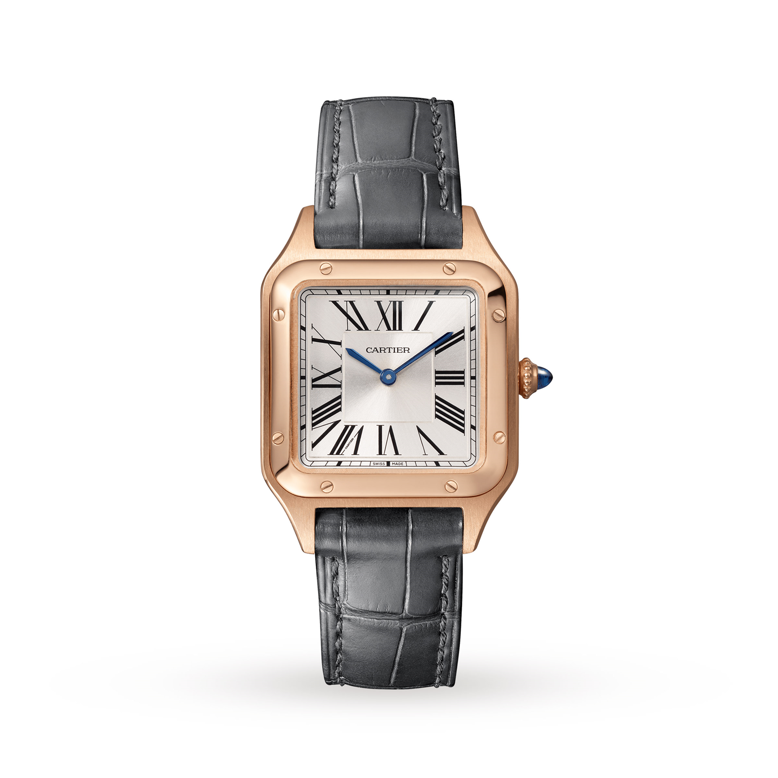 Santos-Dumont watch, Small model, pink gold, leather Reviews