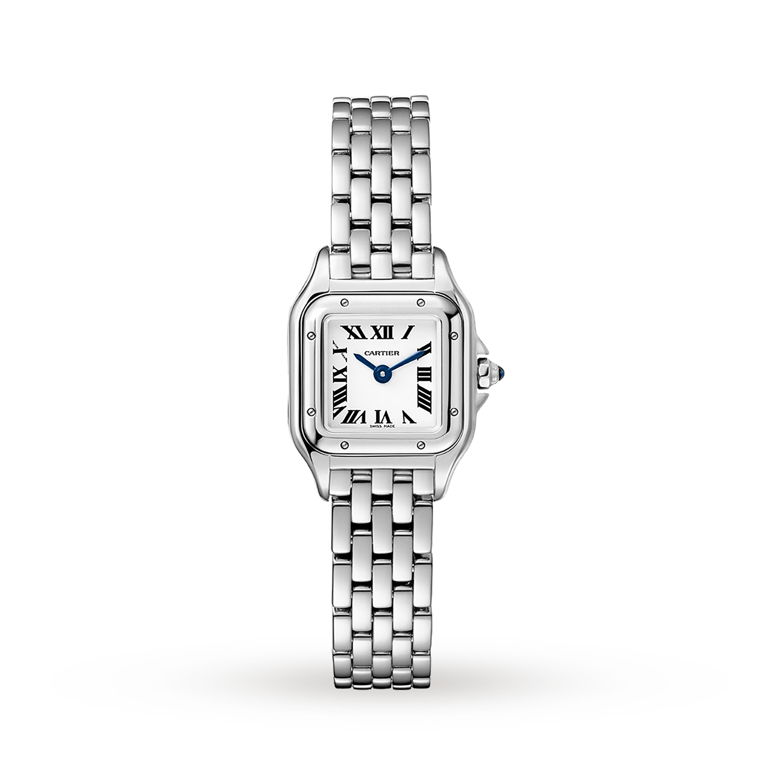 Panthère de Cartier watch, Mini, Steel 