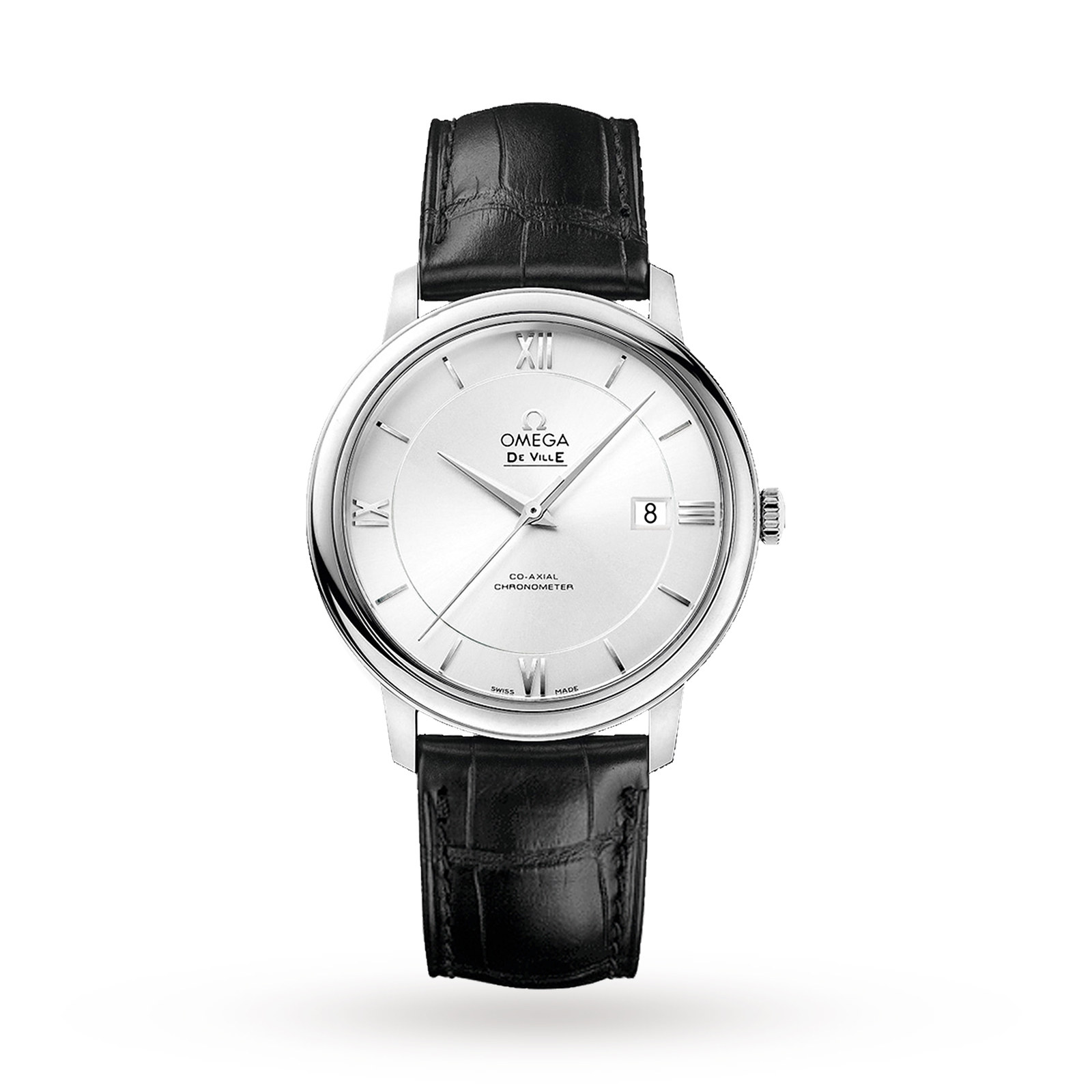 omega leather watch price