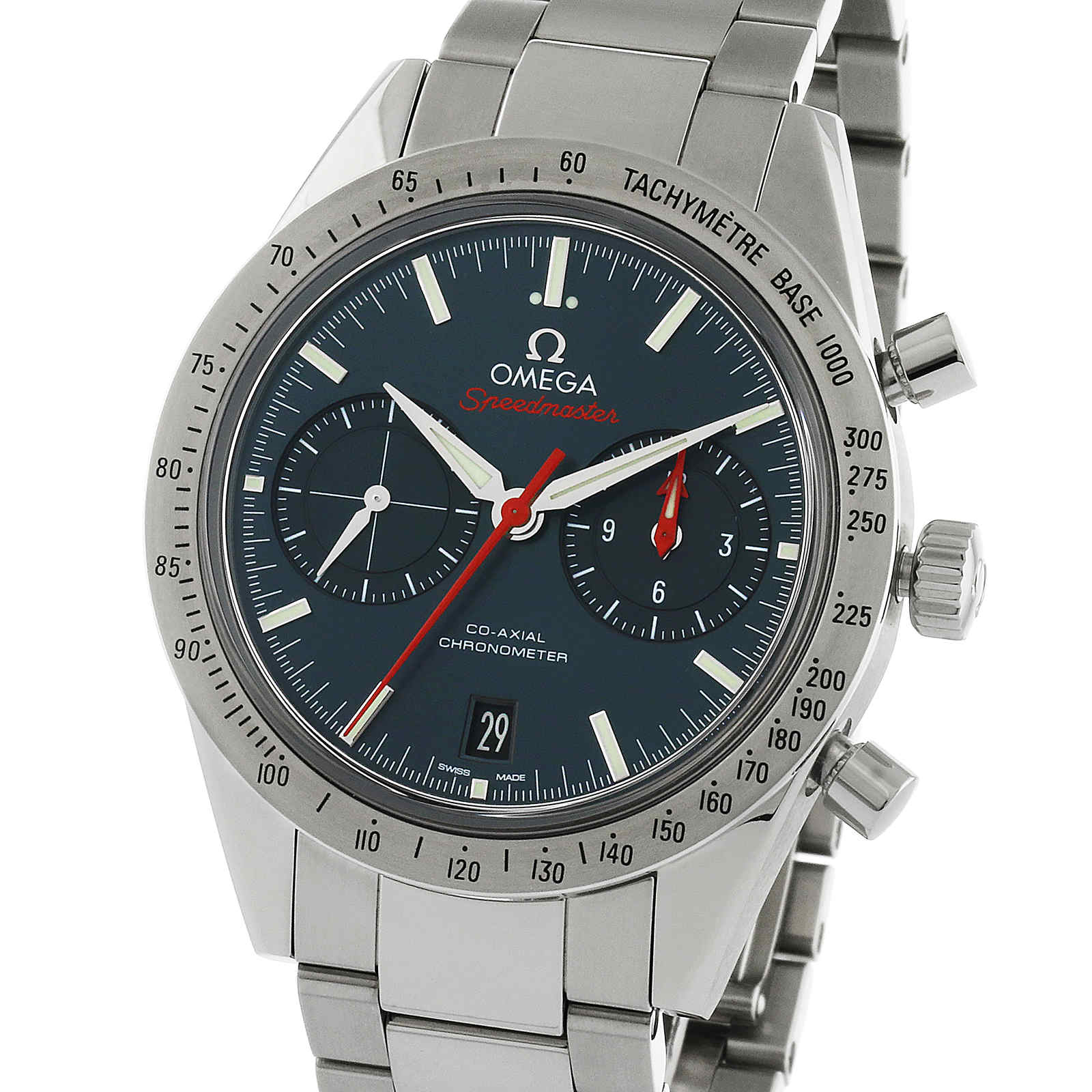 Omega Speedmaster 57' Blue Dial Mens 42mm Automatic Co ...
