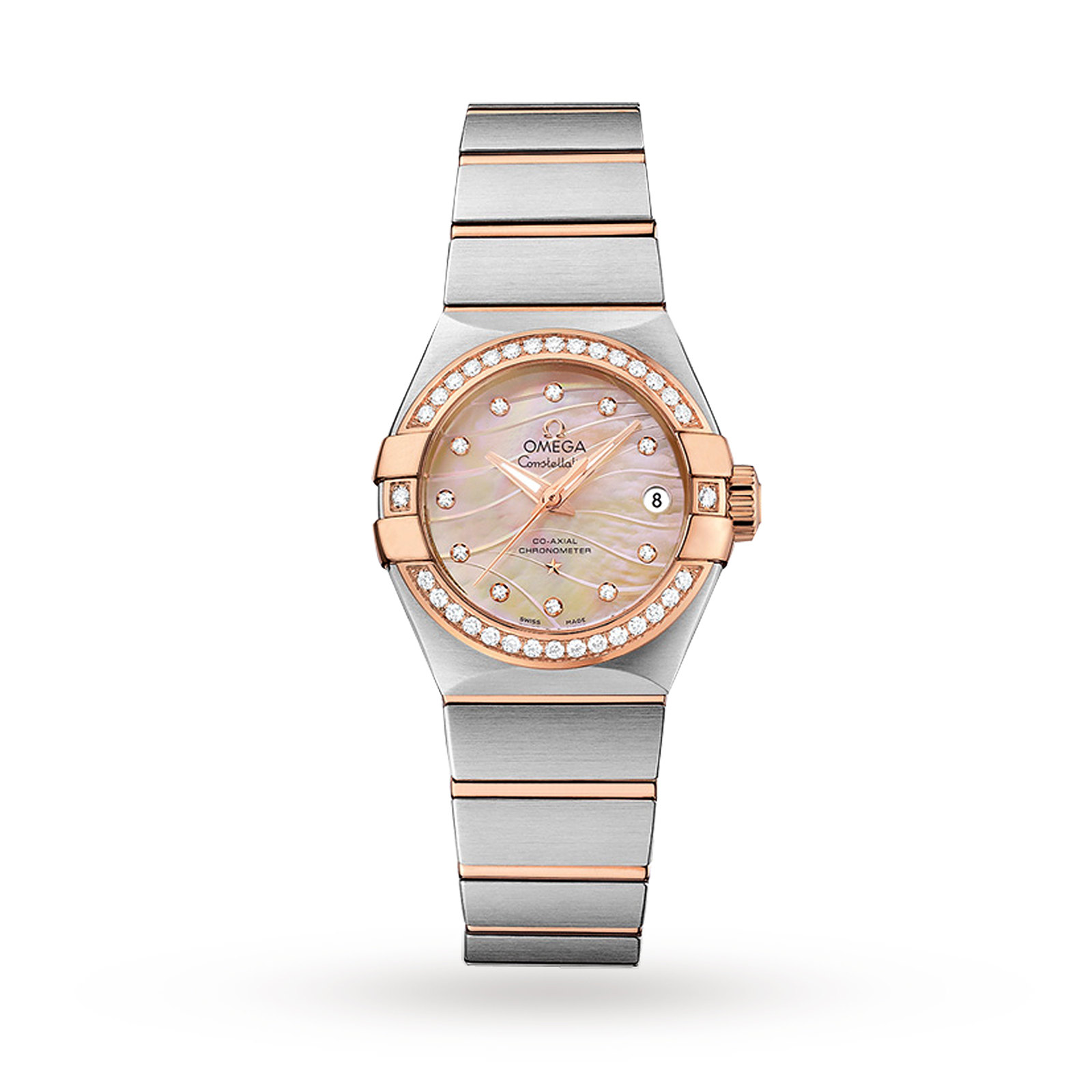 Omega Constellation Ladies 27mm Automatic CoAxial Diamond Watch