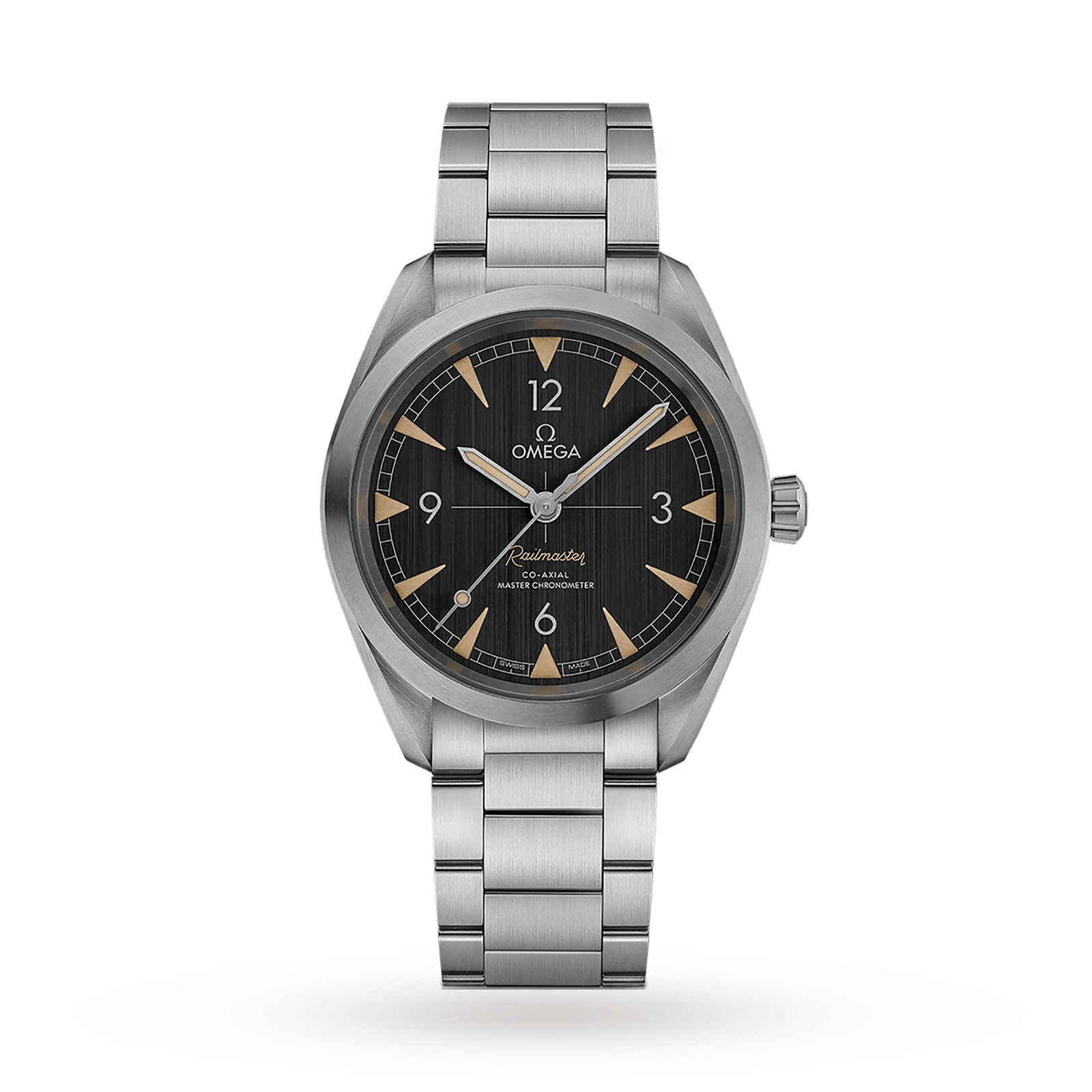 Omega Seamaster Railmaster Mens 40mm Co-Axial Master Chronometer Bracelet Watch | Luxury Watches 