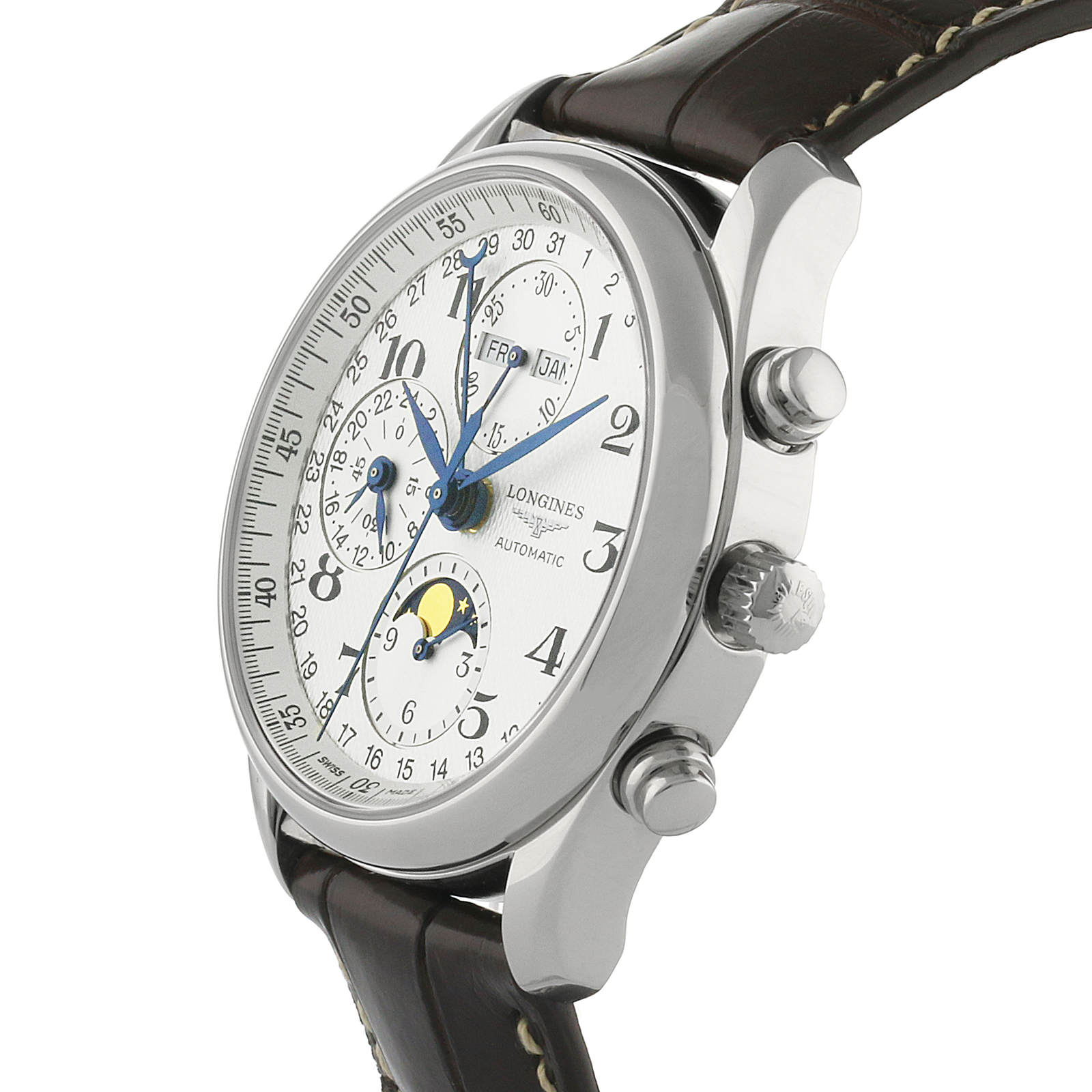 Longines Master Collection Mens 40mm Automatic Chronograph Watch | Luxury Watches | Watches 