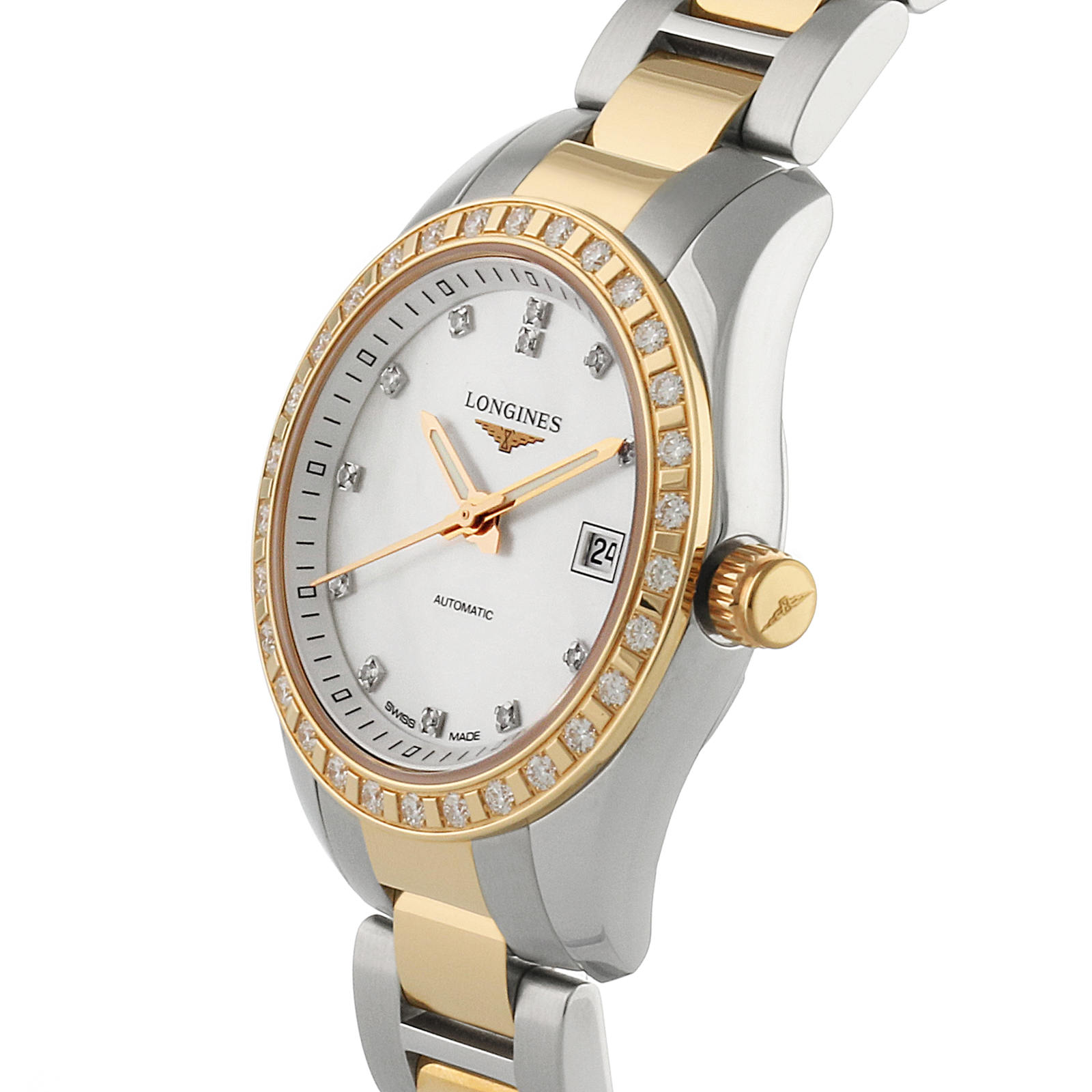 Ladies Longines Watch With Diamonds at Gerald Spencer blog