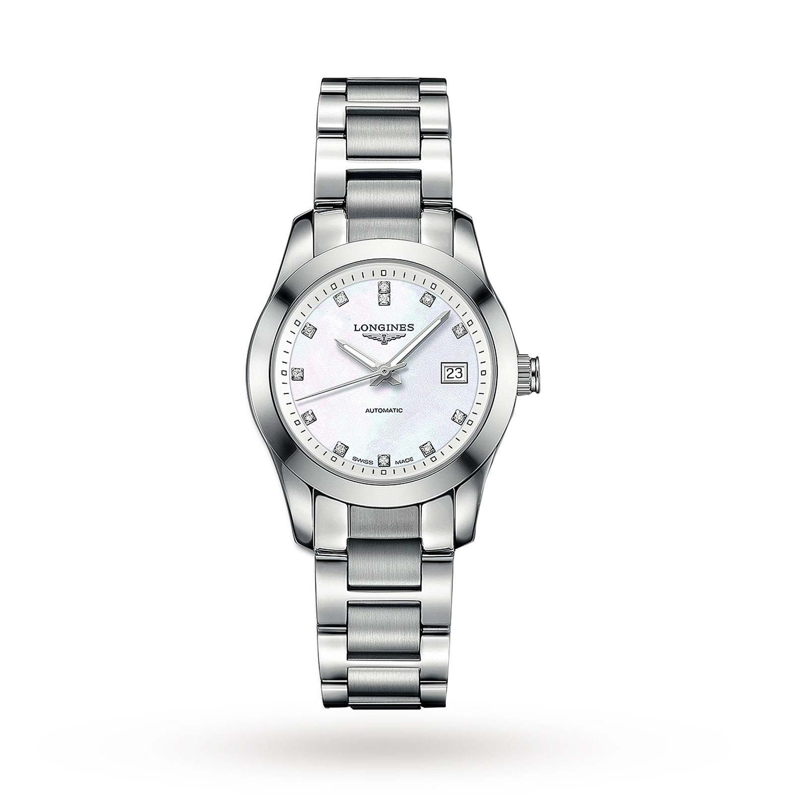 Longines Conquest Classic Ladies 29.5mm Diamond Dot Automatic Watch ...