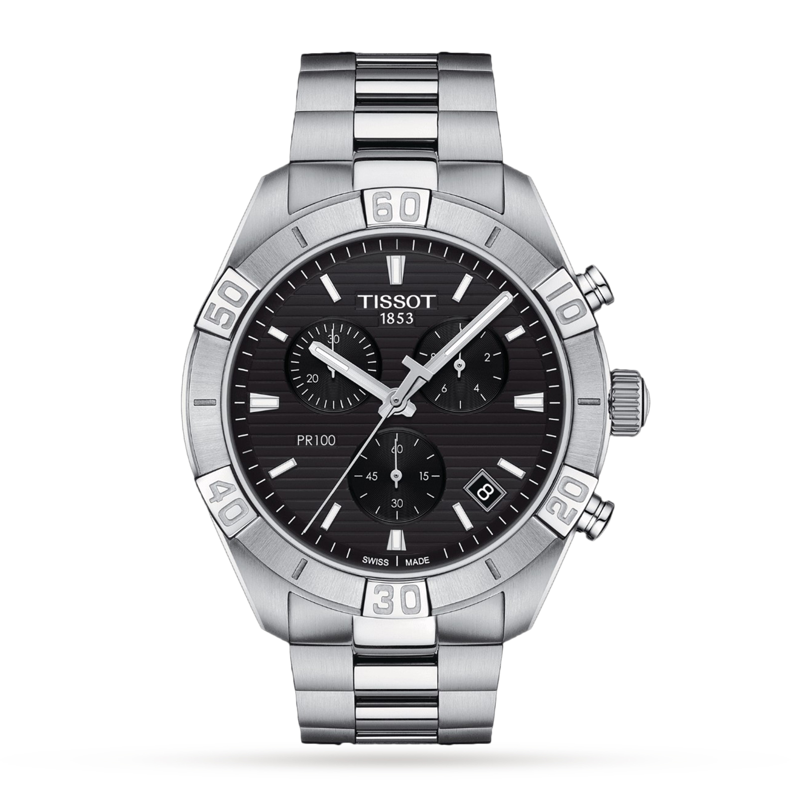 Tissot T-Classic PR 100 44mm Mens Watch | Watch Selector | Goldsmiths