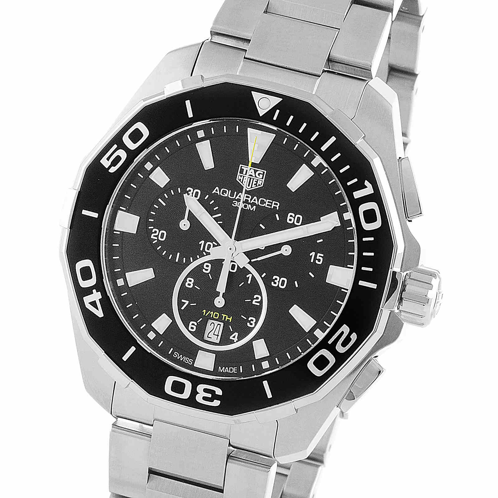 TAG Heuer Aquaracer 300M Mens 43mm Quartz Chronograph Watch | Luxury