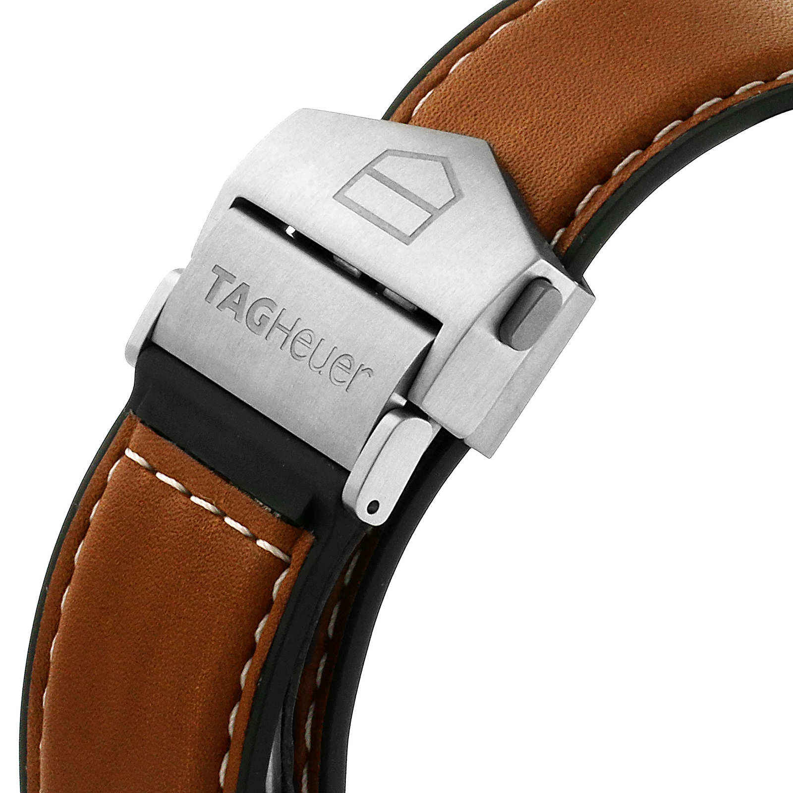 tag heuer connected leather strap