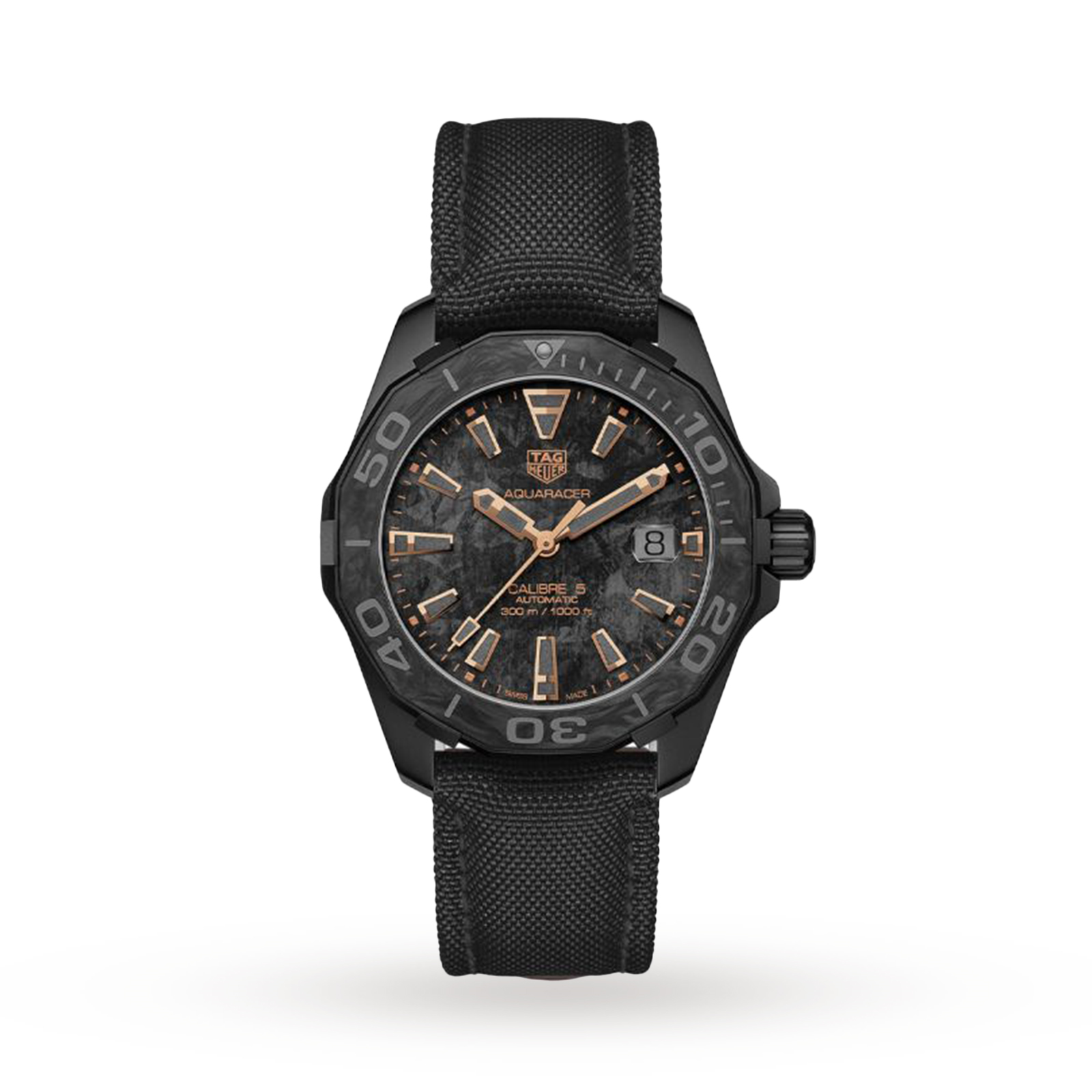tag heuer aquaracer 41mm on wrist