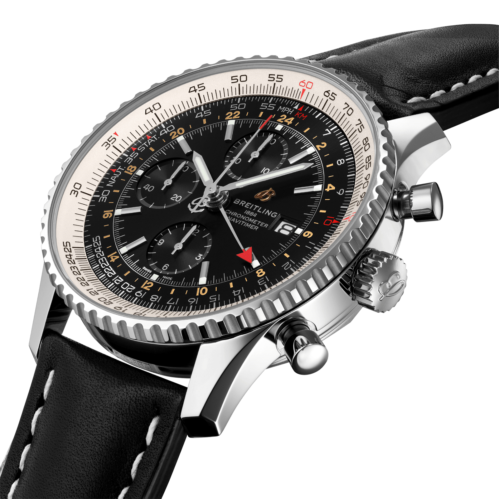 Breitling Navitimer 1 Chronograph GMT 46 A24322121B2X1 | Mens Watches ...