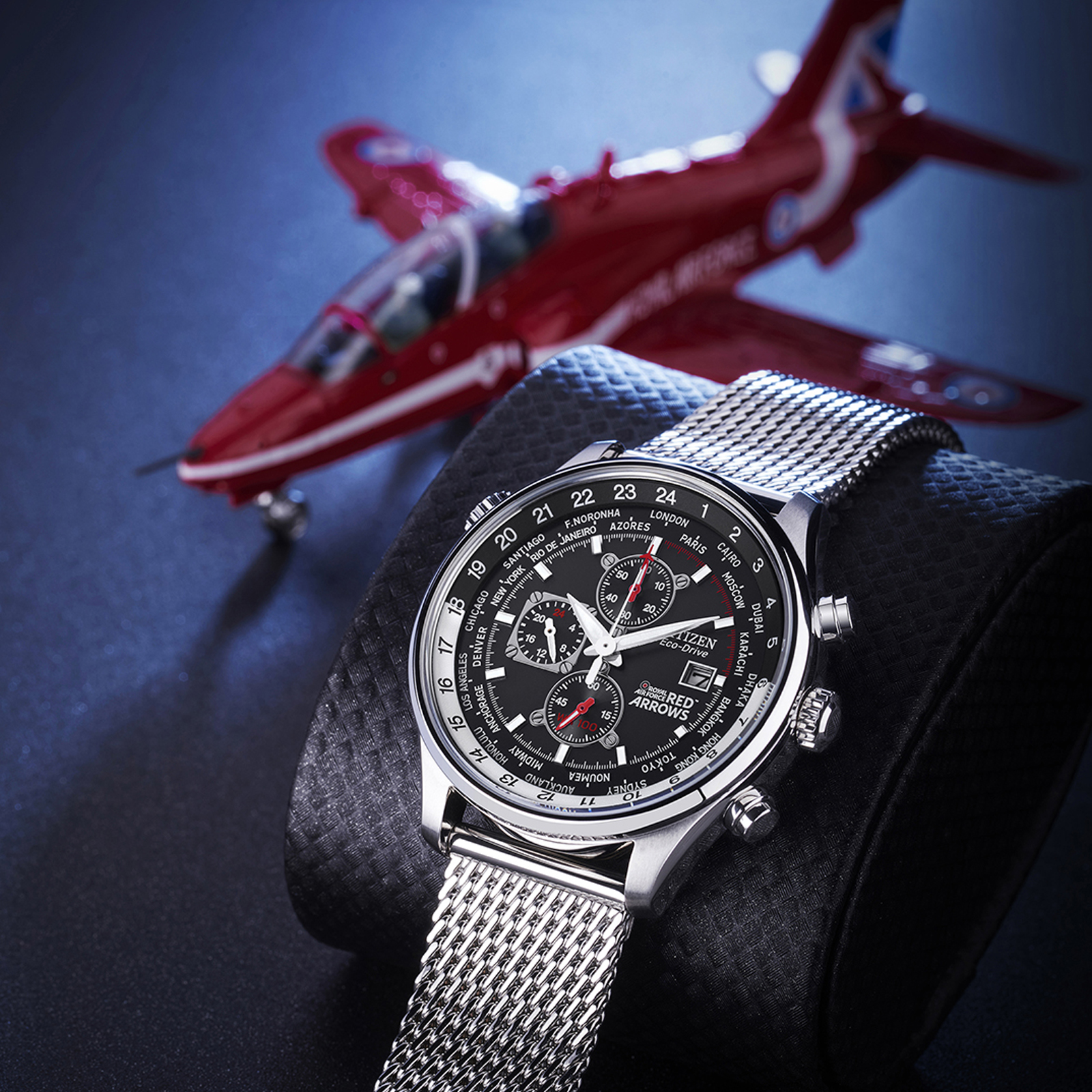 citizen eco drive red arrows watch