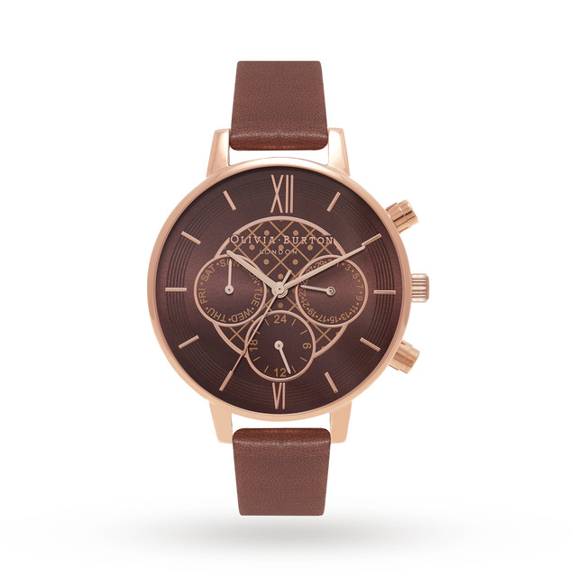 Olivia Burton Chrono Detail Brown & Rose Gold Reviews