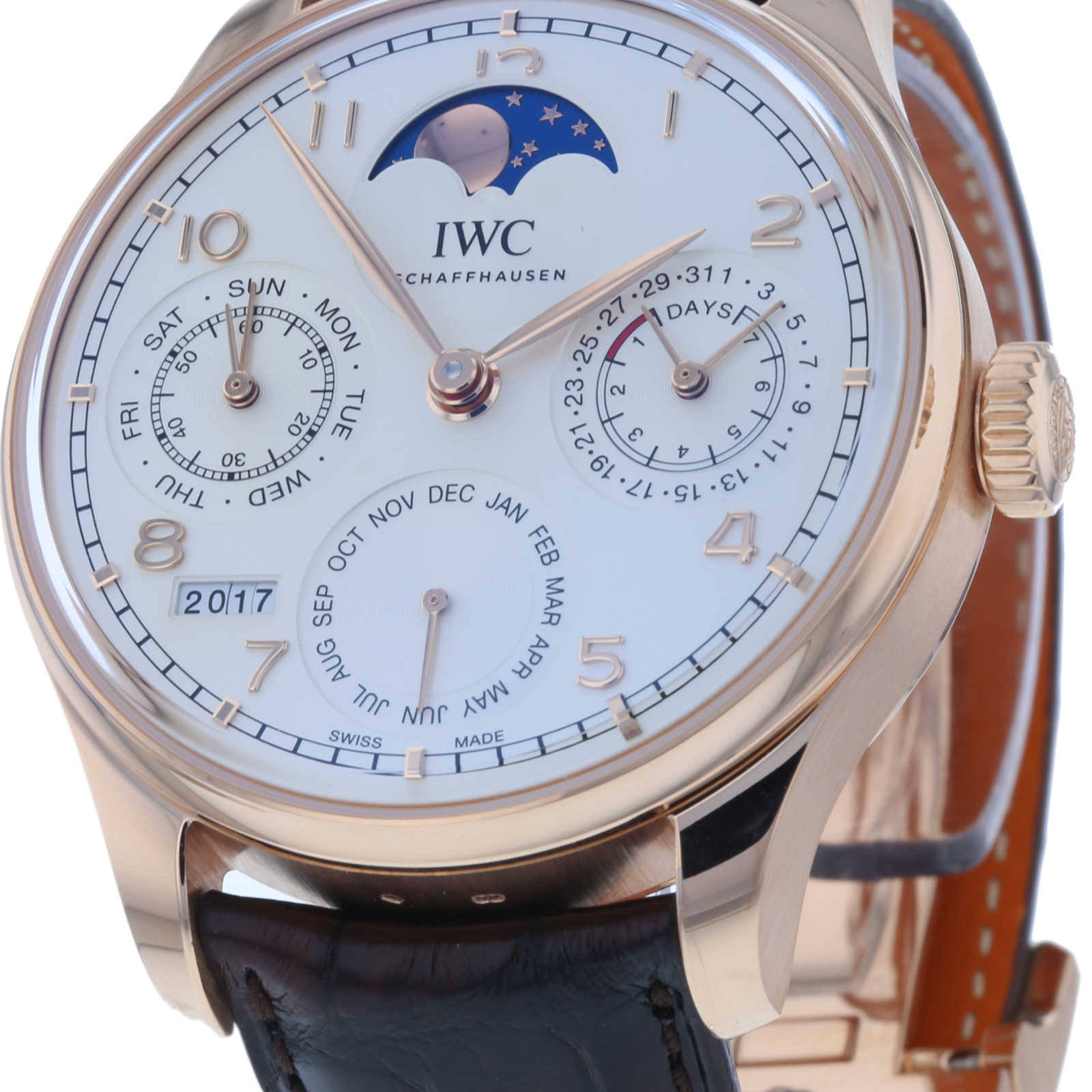 IWC Portugieser Perpetual Calendar 44mm Mens Watch IW503302 Luxury