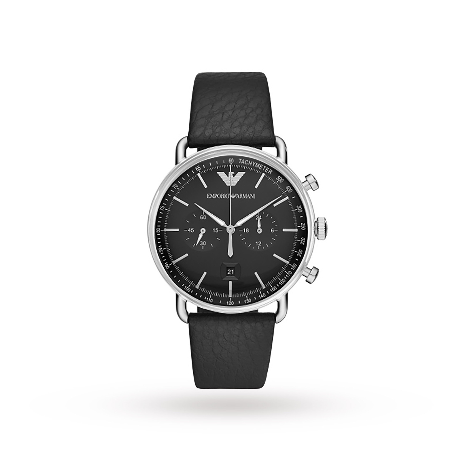 Armani Aviator Black Leather and Dial Gents Watch AR11143 Review