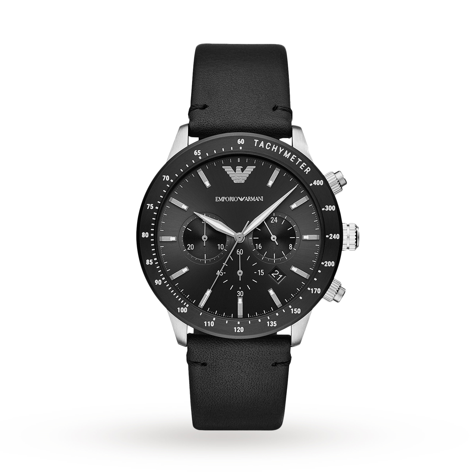 Armani Mario Black Leather Gents Watch AR11243 Review