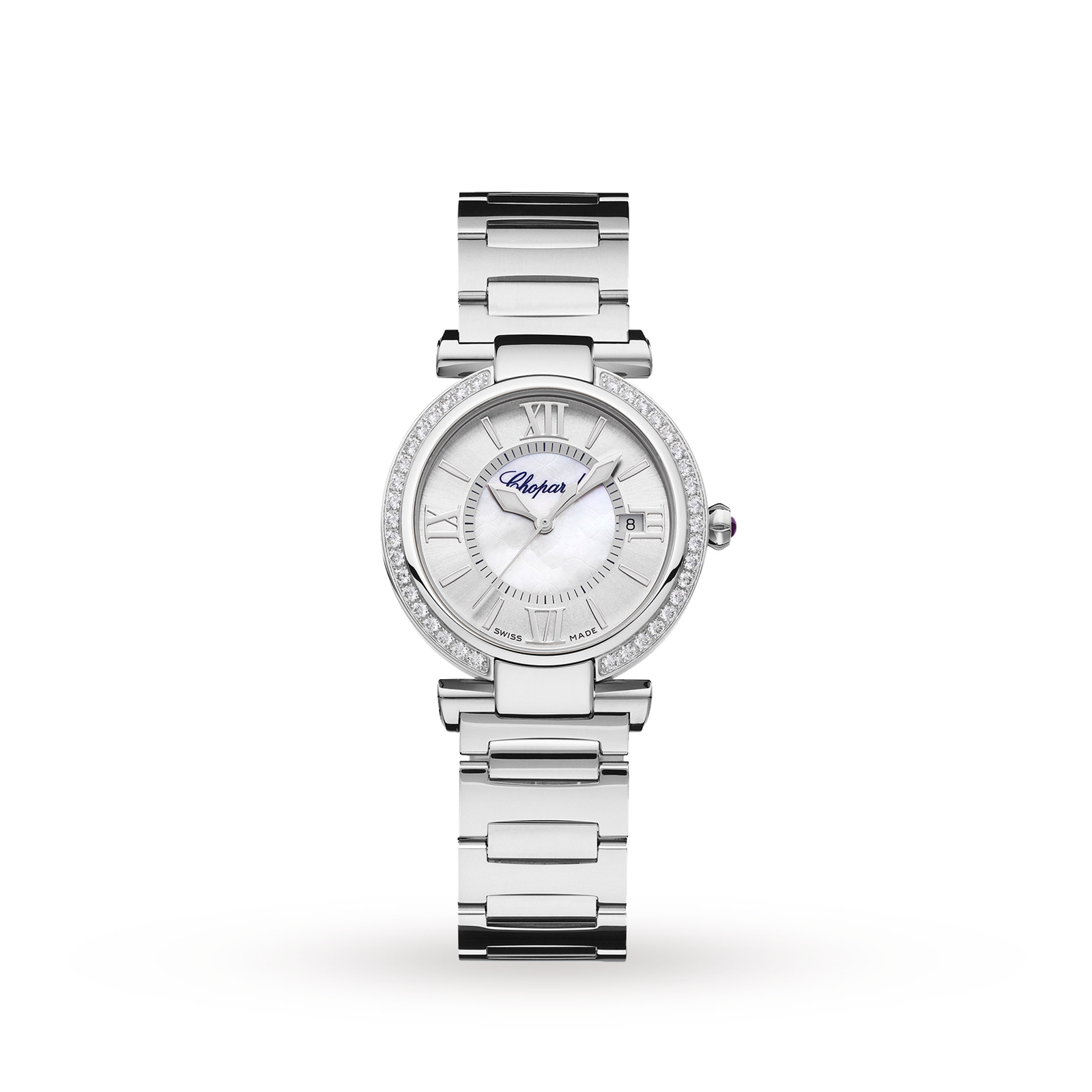 stainless steel diamond watch