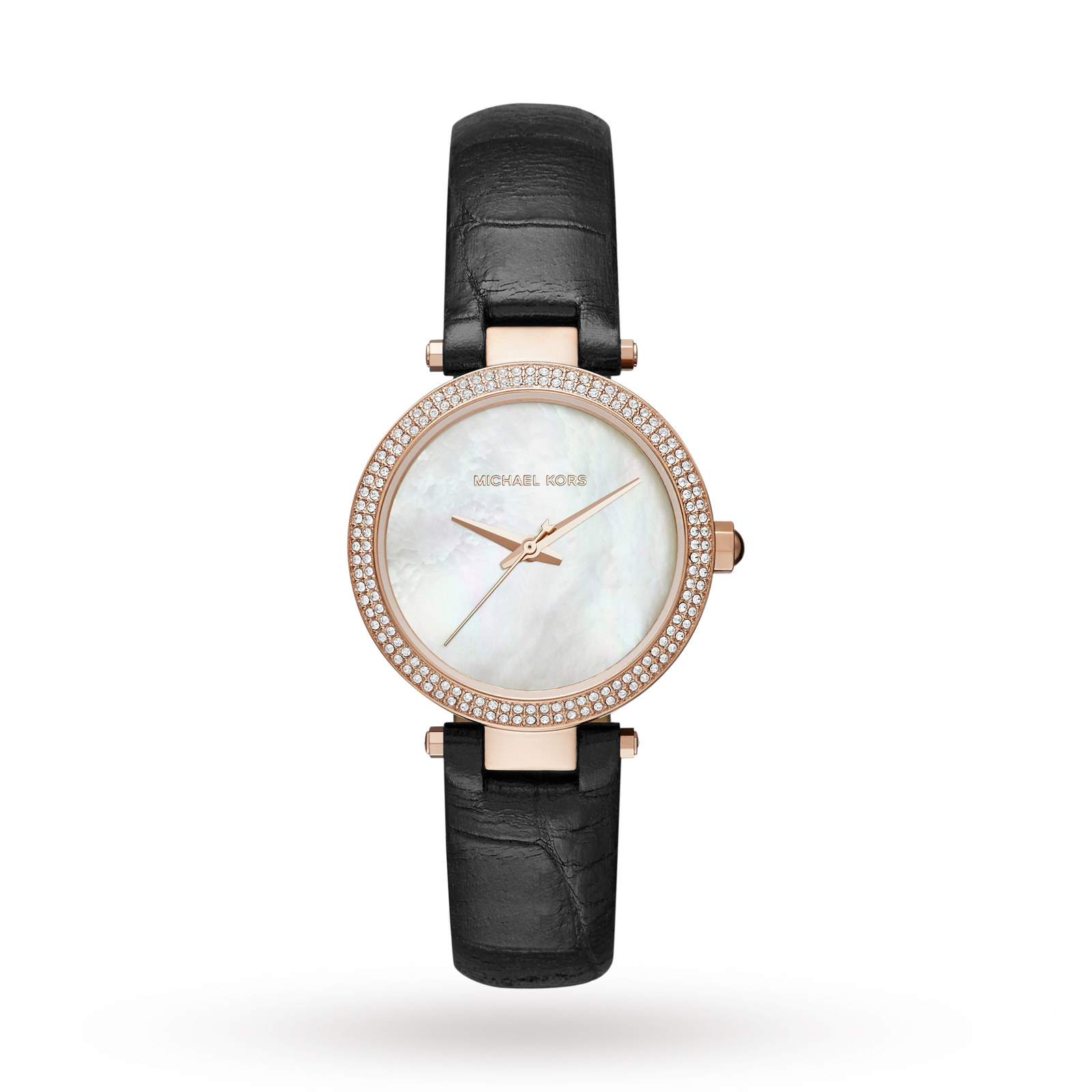 michael kors leather watches for ladies