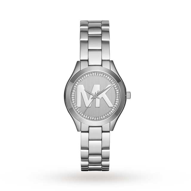 michael kors mini slim runway watch silver