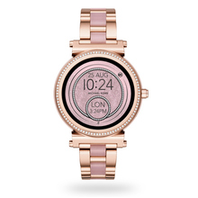 michael kors smartwatch black and gold