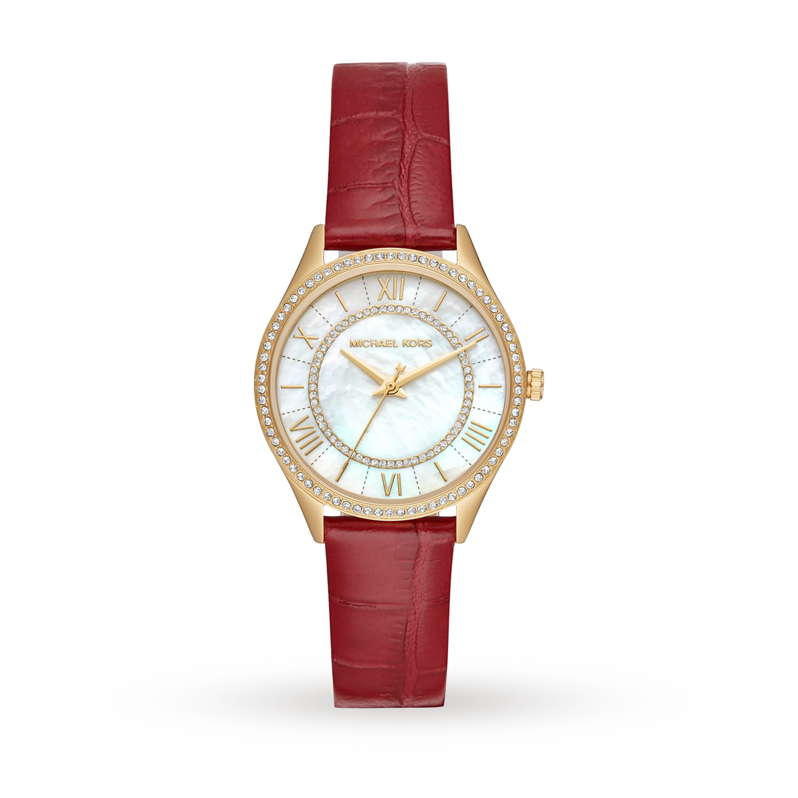 Michael Kors Portia Red Leather Watch MK2756 Reviews