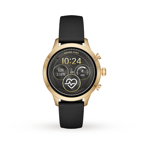 Michael Kors Access Runway Gold-Tone and Silicone Smartwatch