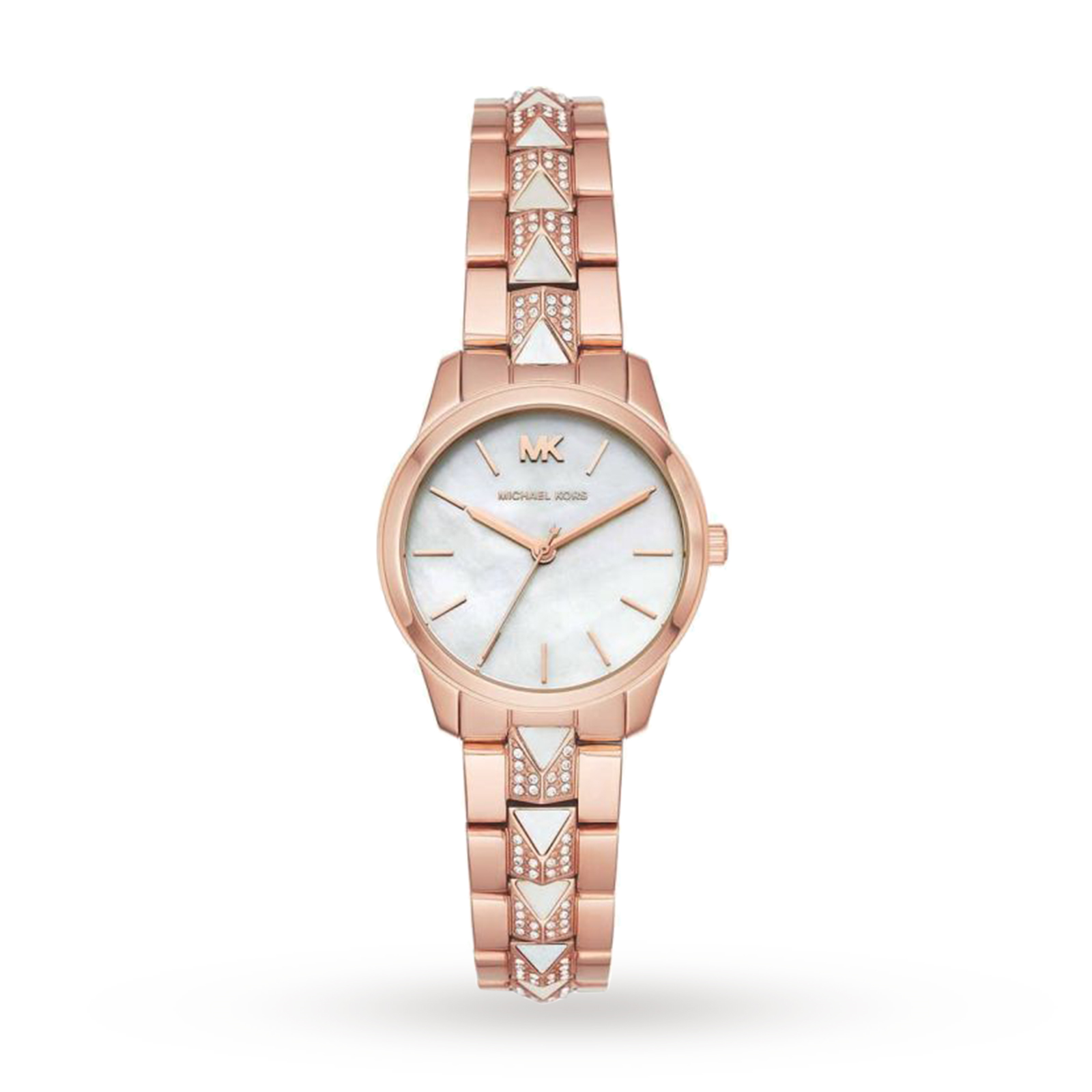 Michael Kors Runway Rose Gold Mother of Pearl Tone Watch MK6674 Reviews