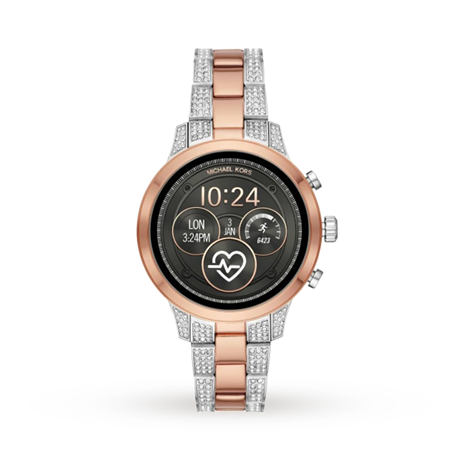 Michael Kors Access Runway Pavé Two-Tone Smartwatch