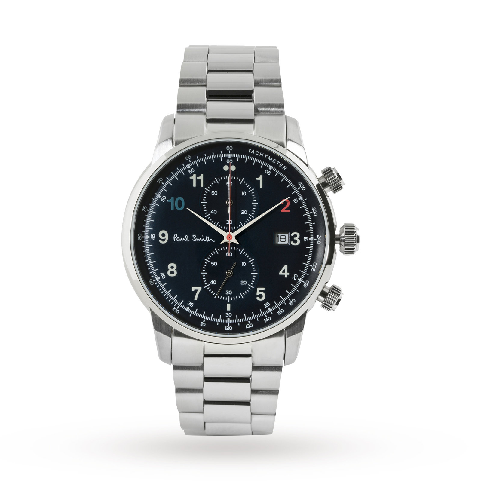 Paul Smith Mens Block Metal Bracelet Chronograph Watch Paul Smith Mens Block Metal Bracelet Chronograph Watch