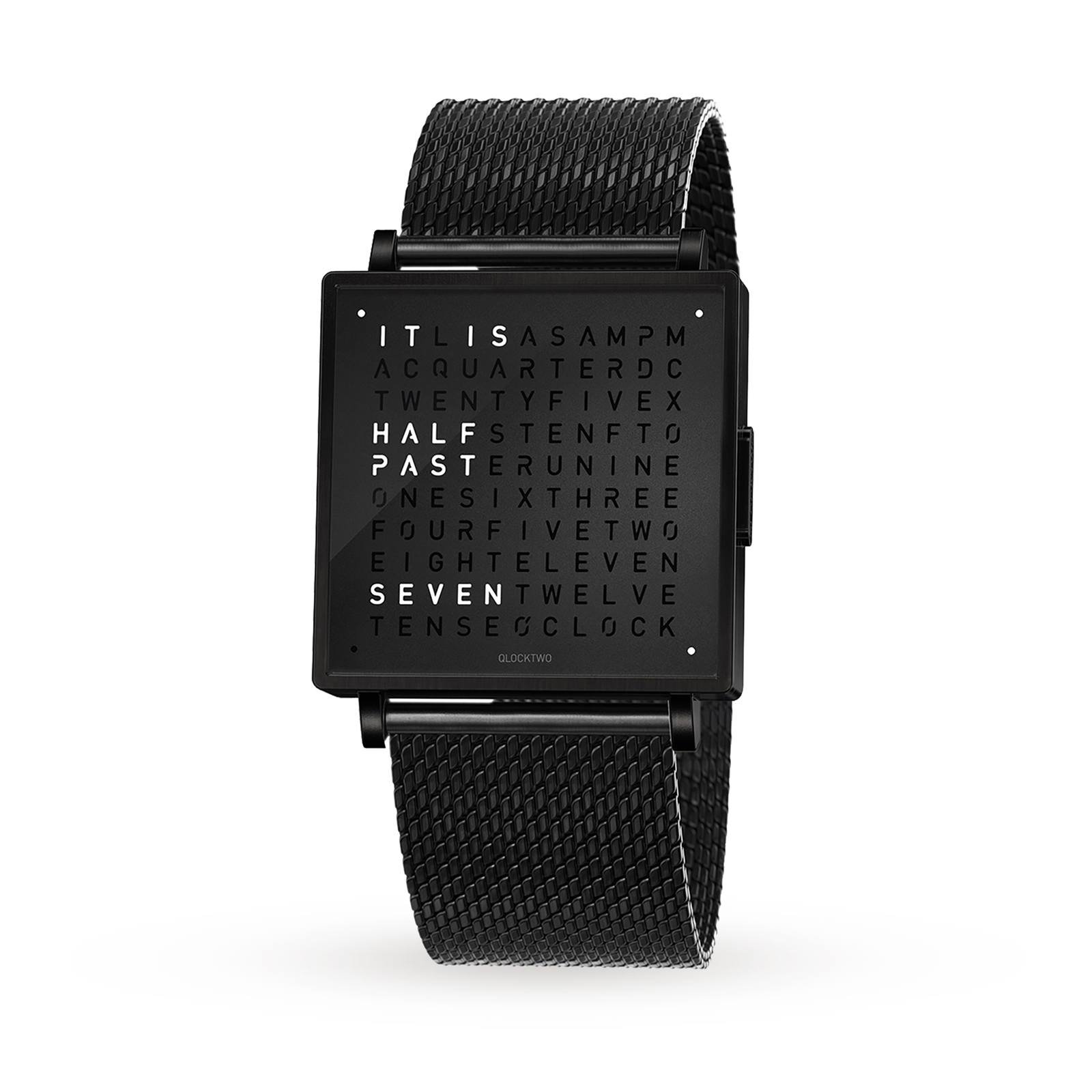 QLOCKTWO 35mm Black Steel Wristwatch Reviews