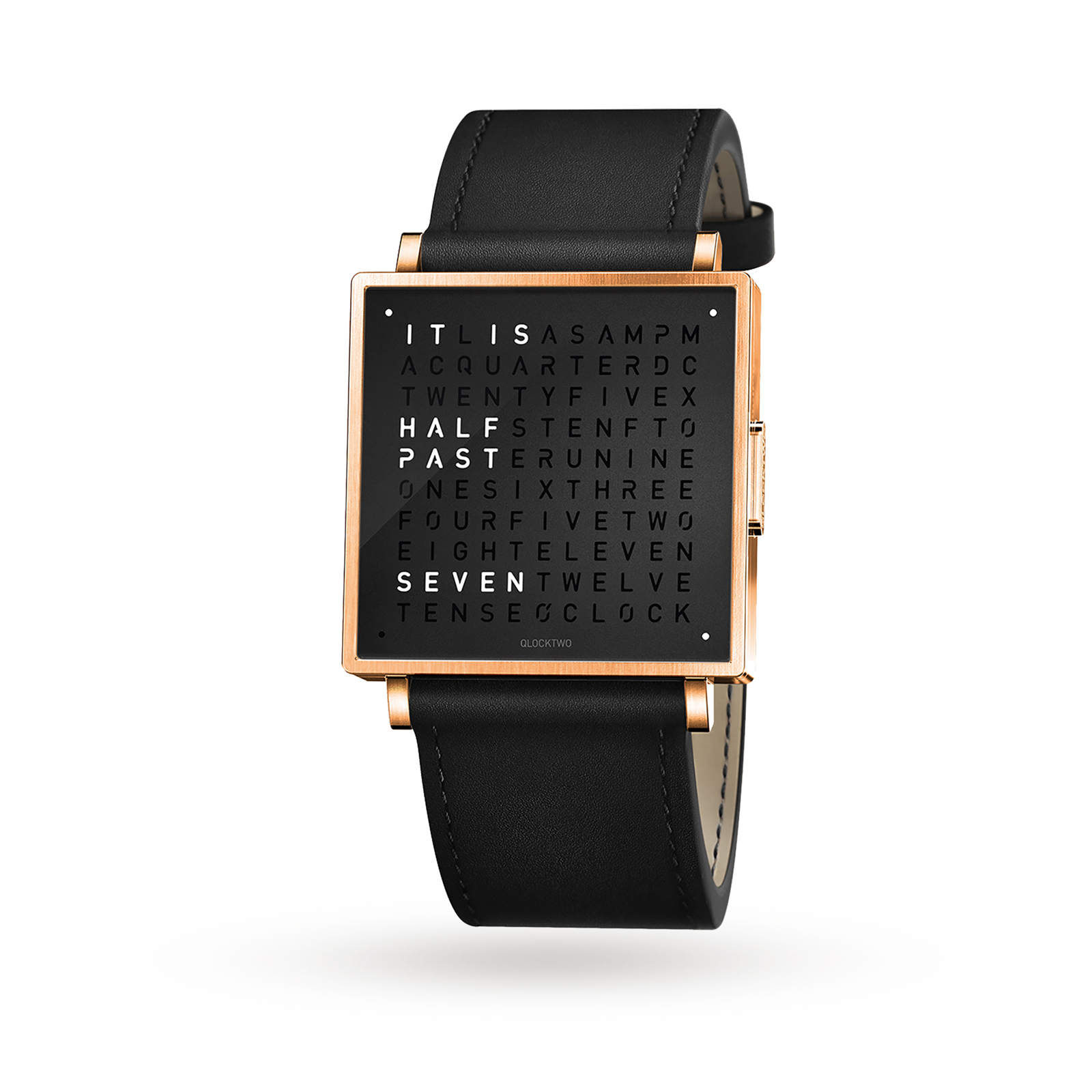 QLOCKTWO 35mm Rose Black Wristwatch Reviews