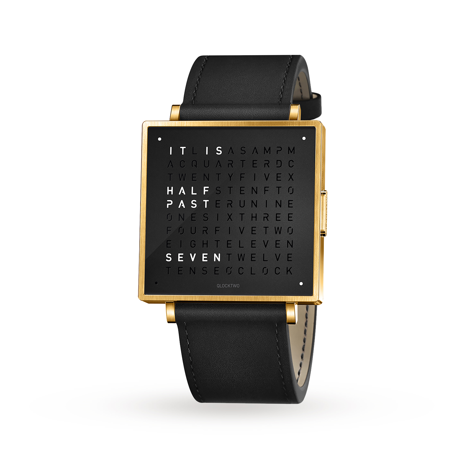 QLOCKTWO 39mm Gold Black Wristwatch Reviews