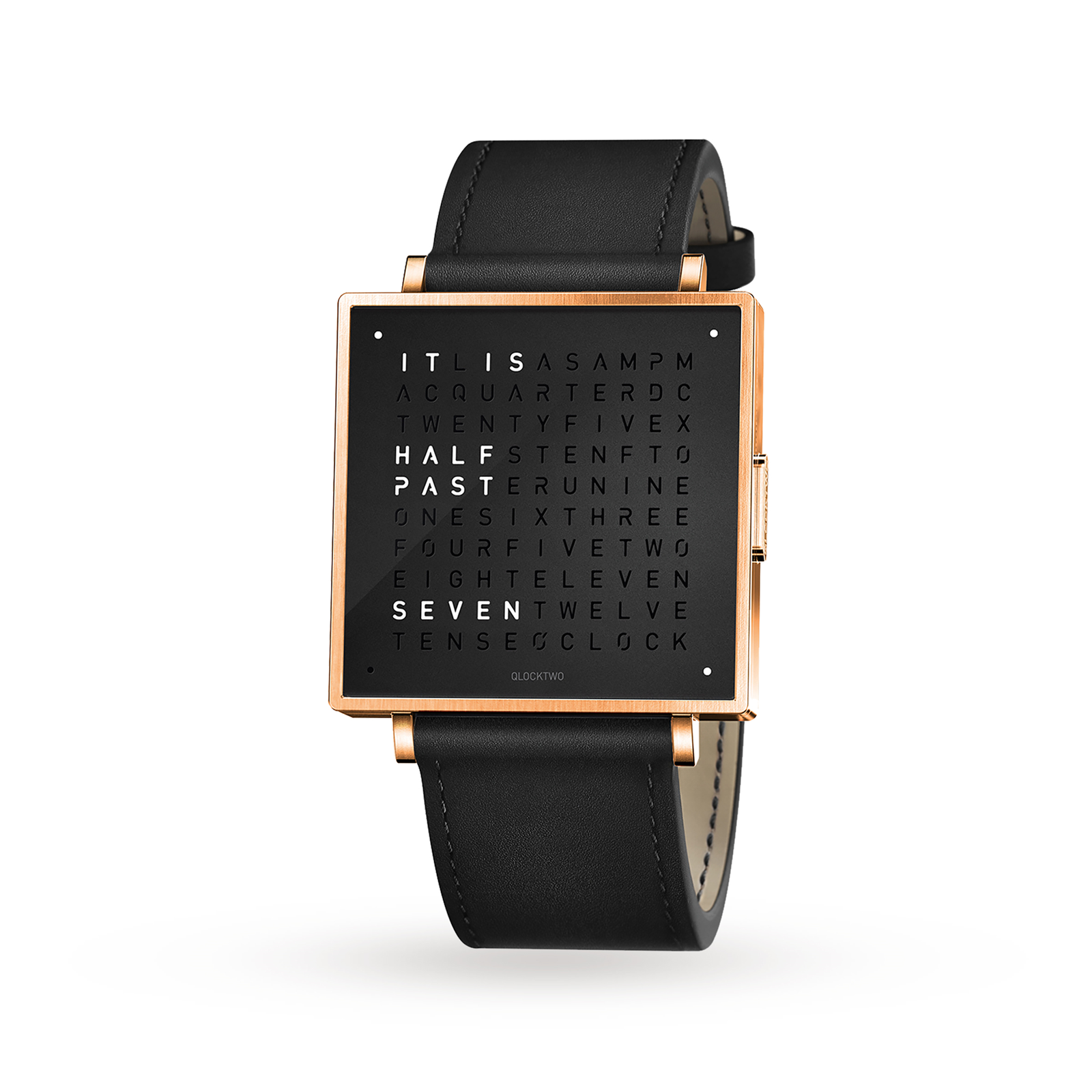 QLOCKTWO 39mm Rose Black Wristwatch Reviews