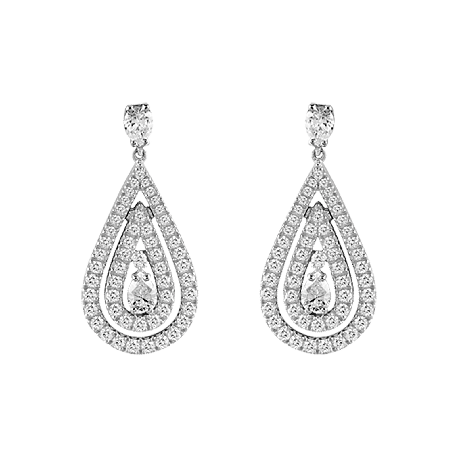 Damiani 18ct White Gold 1.64cttw Diamond Regina Cleopatra Drop Earrings Reviews