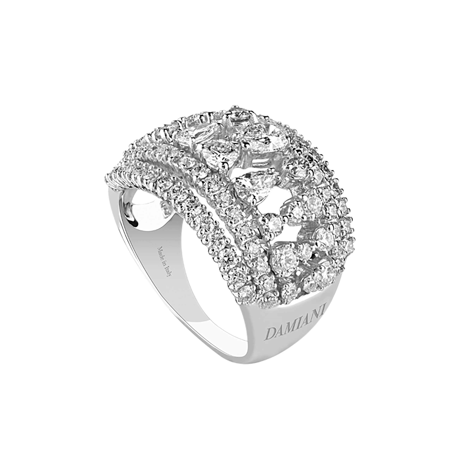 Damiani Regina Cleopatra 18ct White Gold 2.49cttw Diamond Ring Reviews