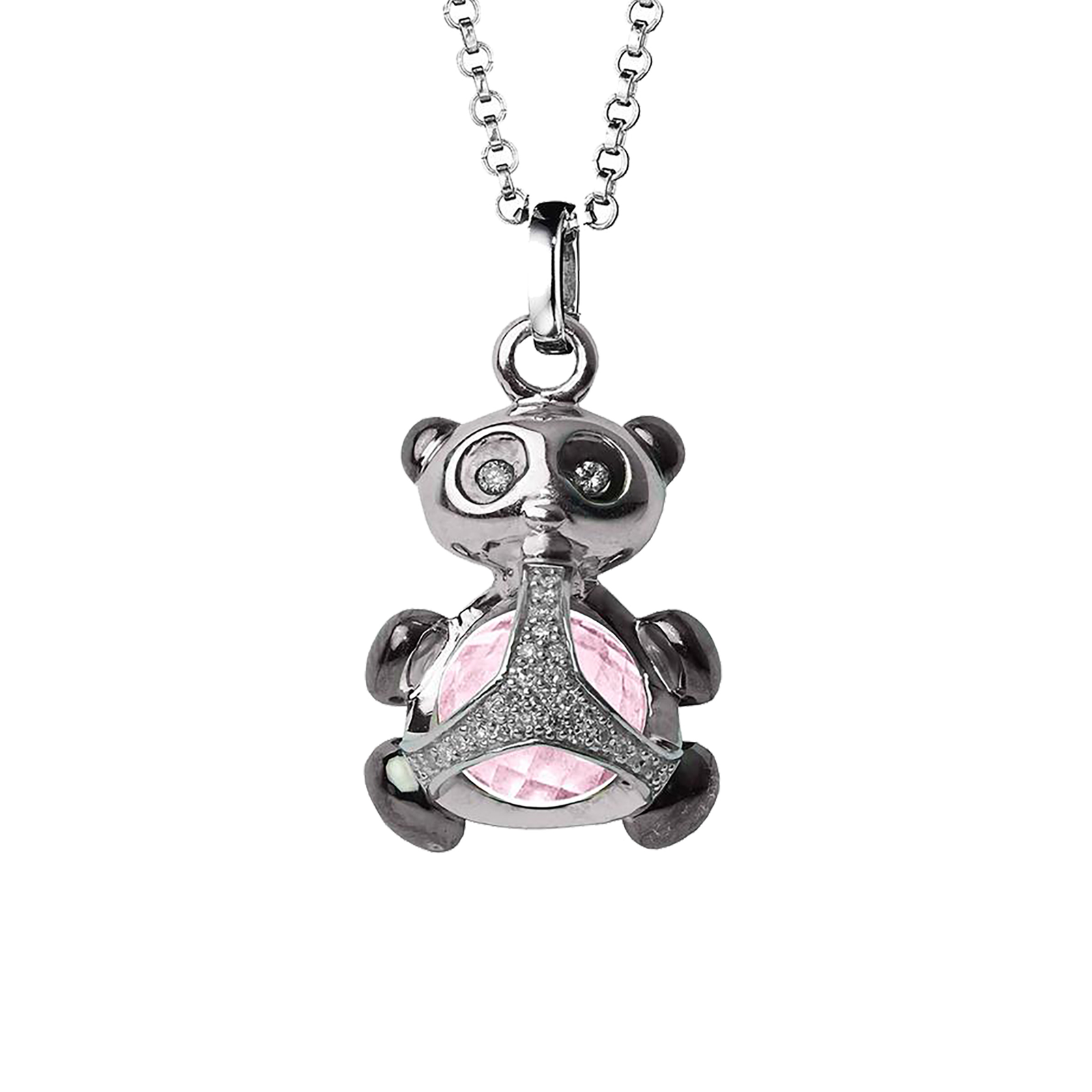 Di Modolo Silver Quartz and Diamond Panda Charm Pendant Reviews