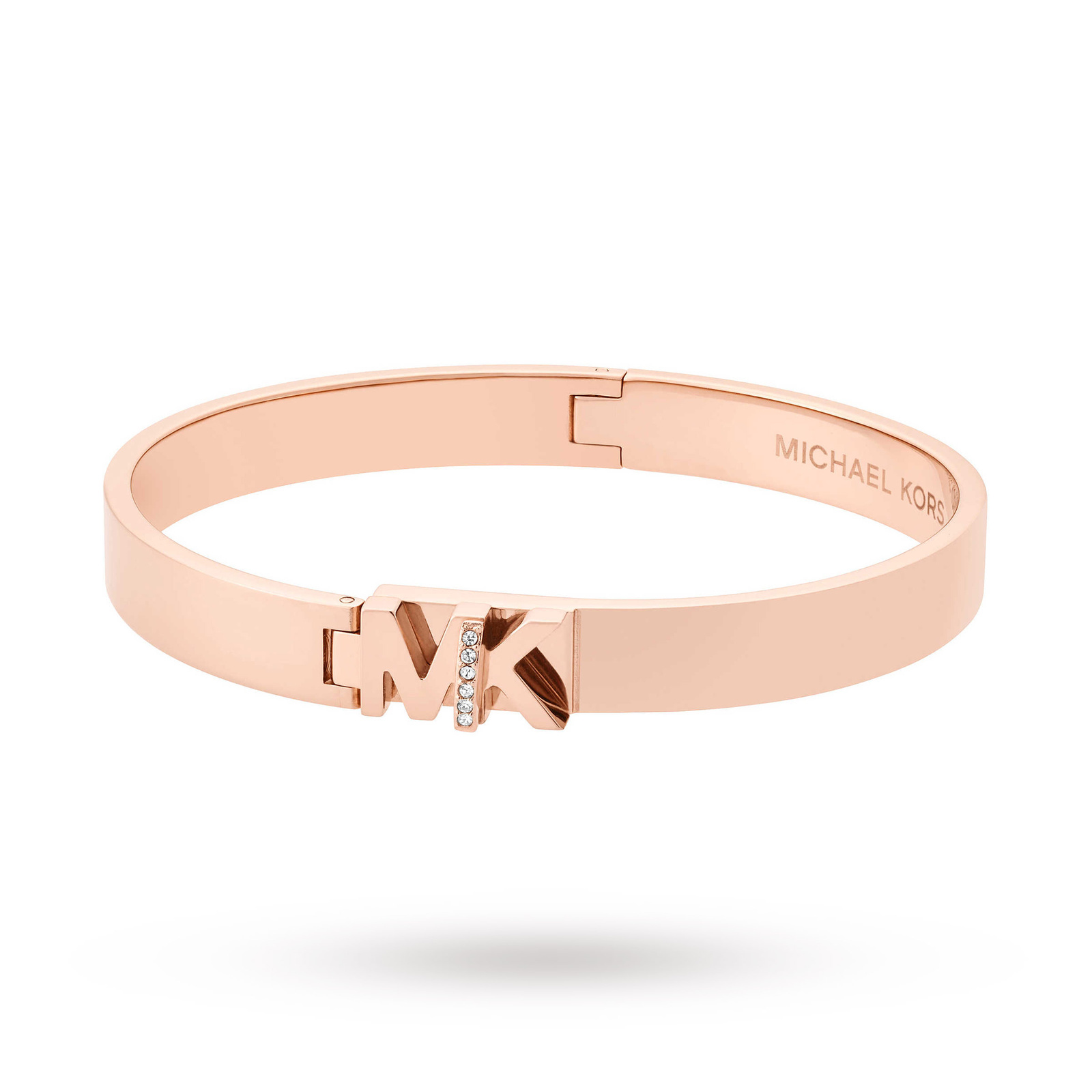 michael kors rose coloured buckle bangle