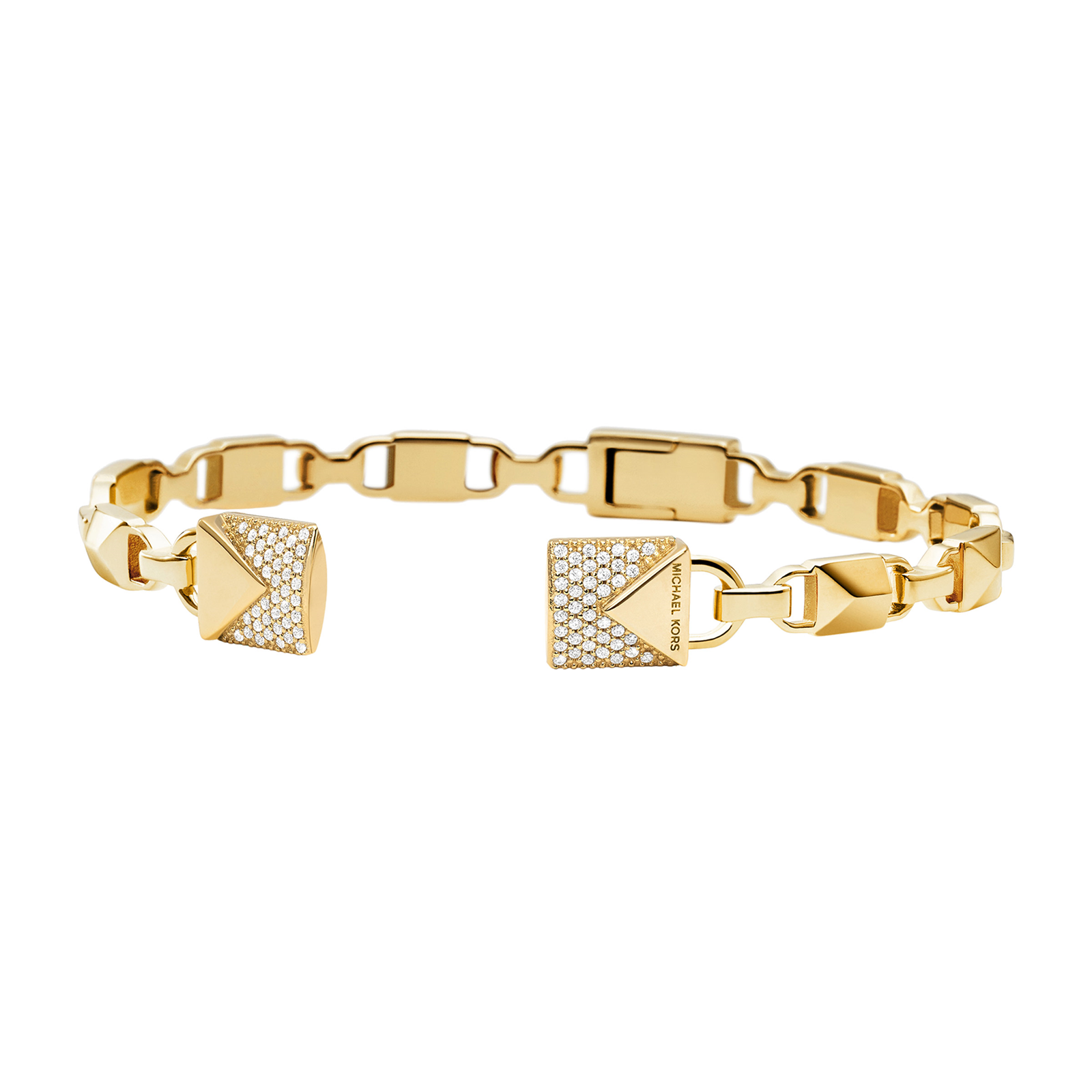 Michael Kors Mercer Link 14ct Gold Plated Open Cuff Size Medium Reviews