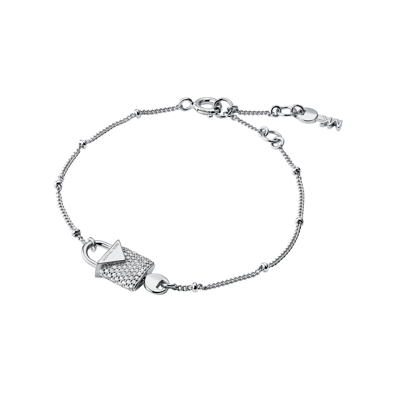 michael kors padlock bracelet silver