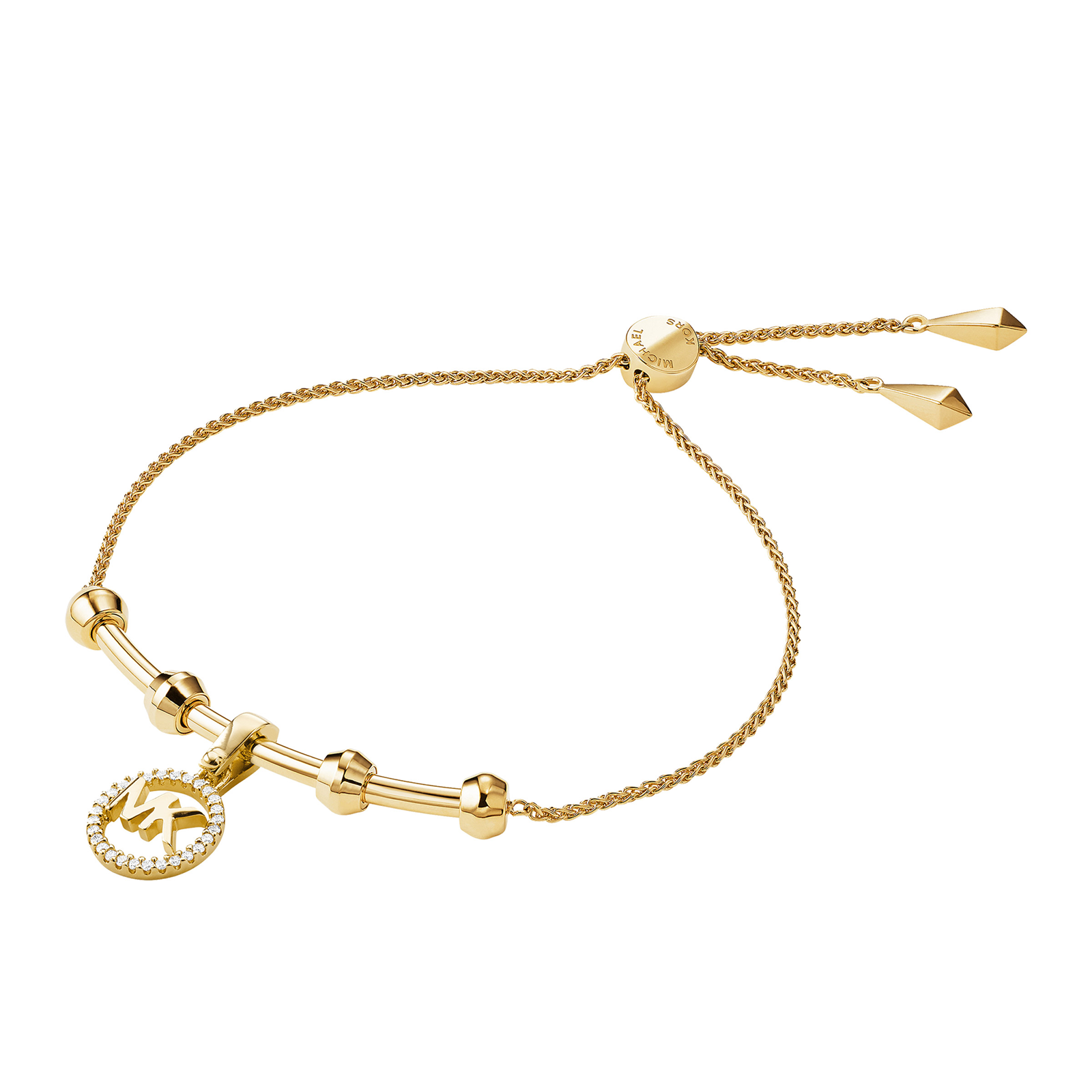 Michael Kors Custom Kors 14ct Gold Plated Charm Bracelet Size M Reviews