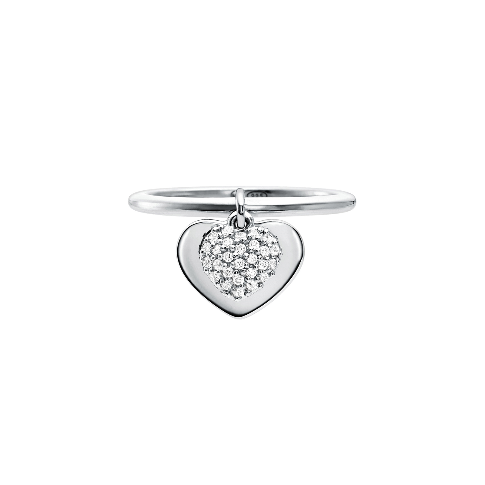 Michael Kors Love Sterling Silver Heart Duo Ring Size L.5 Reviews