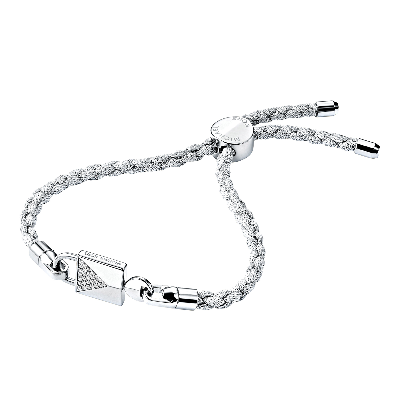 michael kors silver padlock bracelet