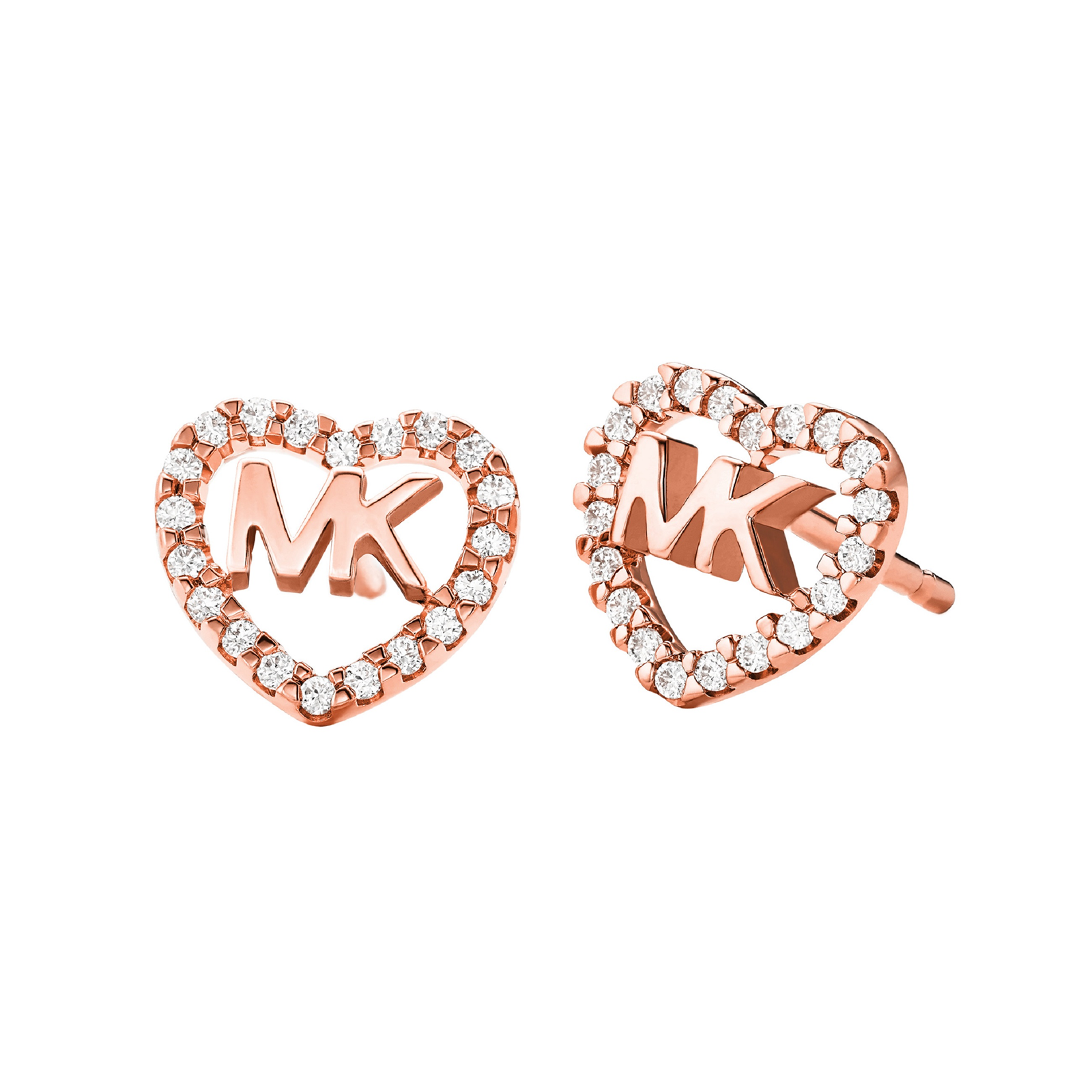 rose gold michael kors earrings