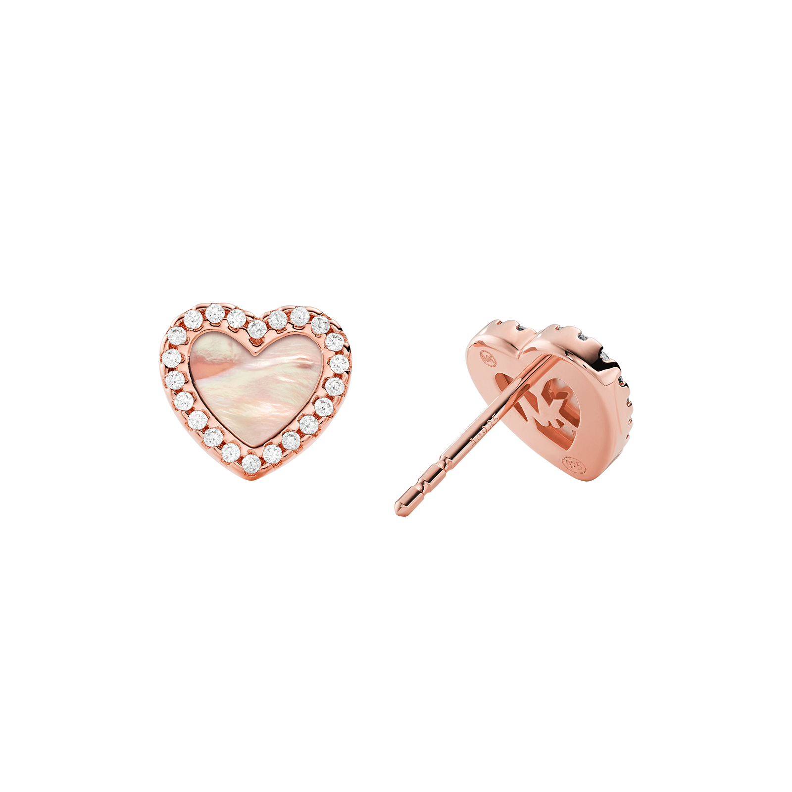 michael kors heart earrings